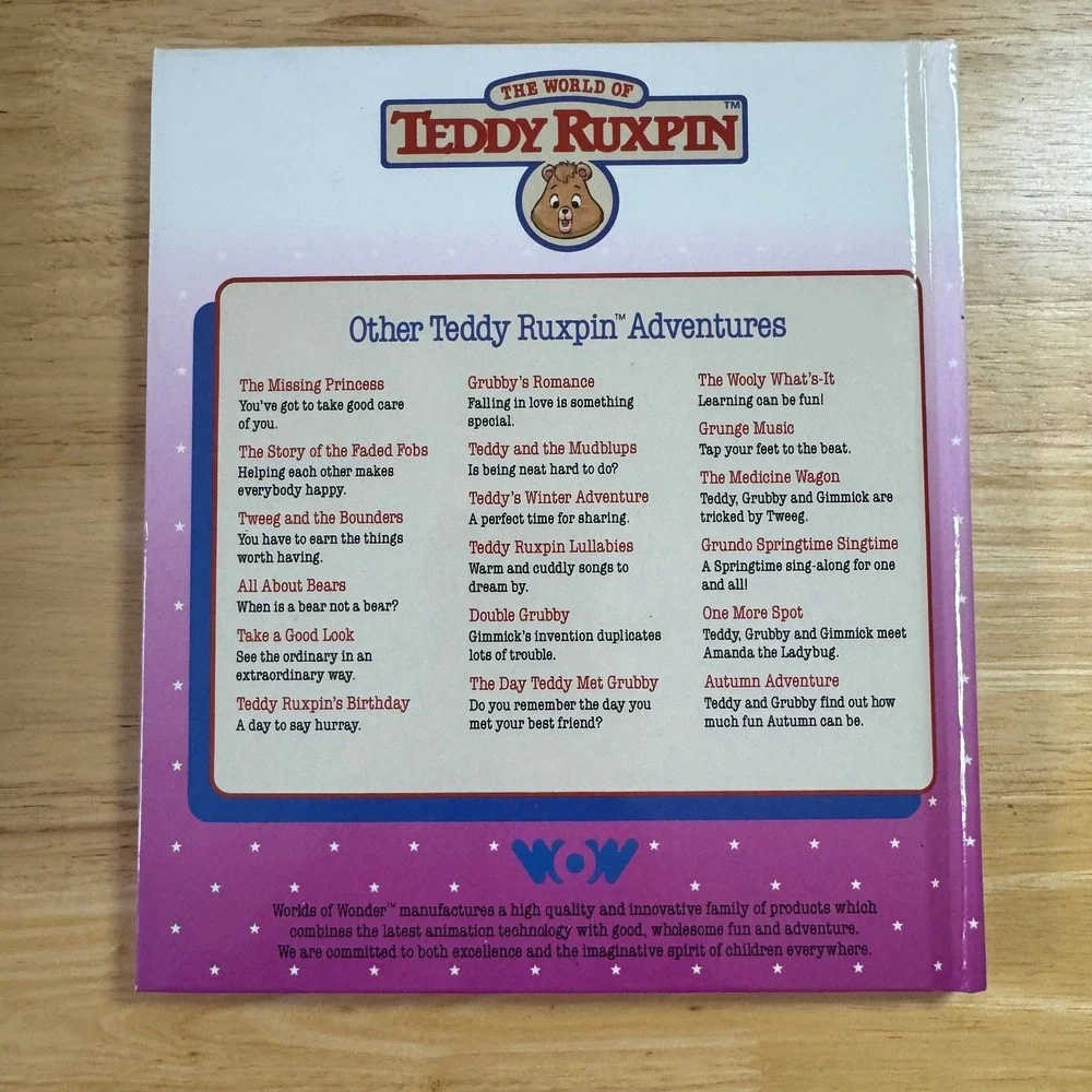 The‎ World of Teddy Ruxpin One More Spot Childrens Book Story by Michelle Baron